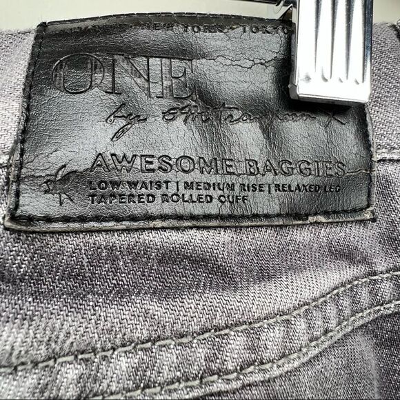 One Teaspoon Grey Black Awesome Baggies Size 25 - Picture 10 of 12